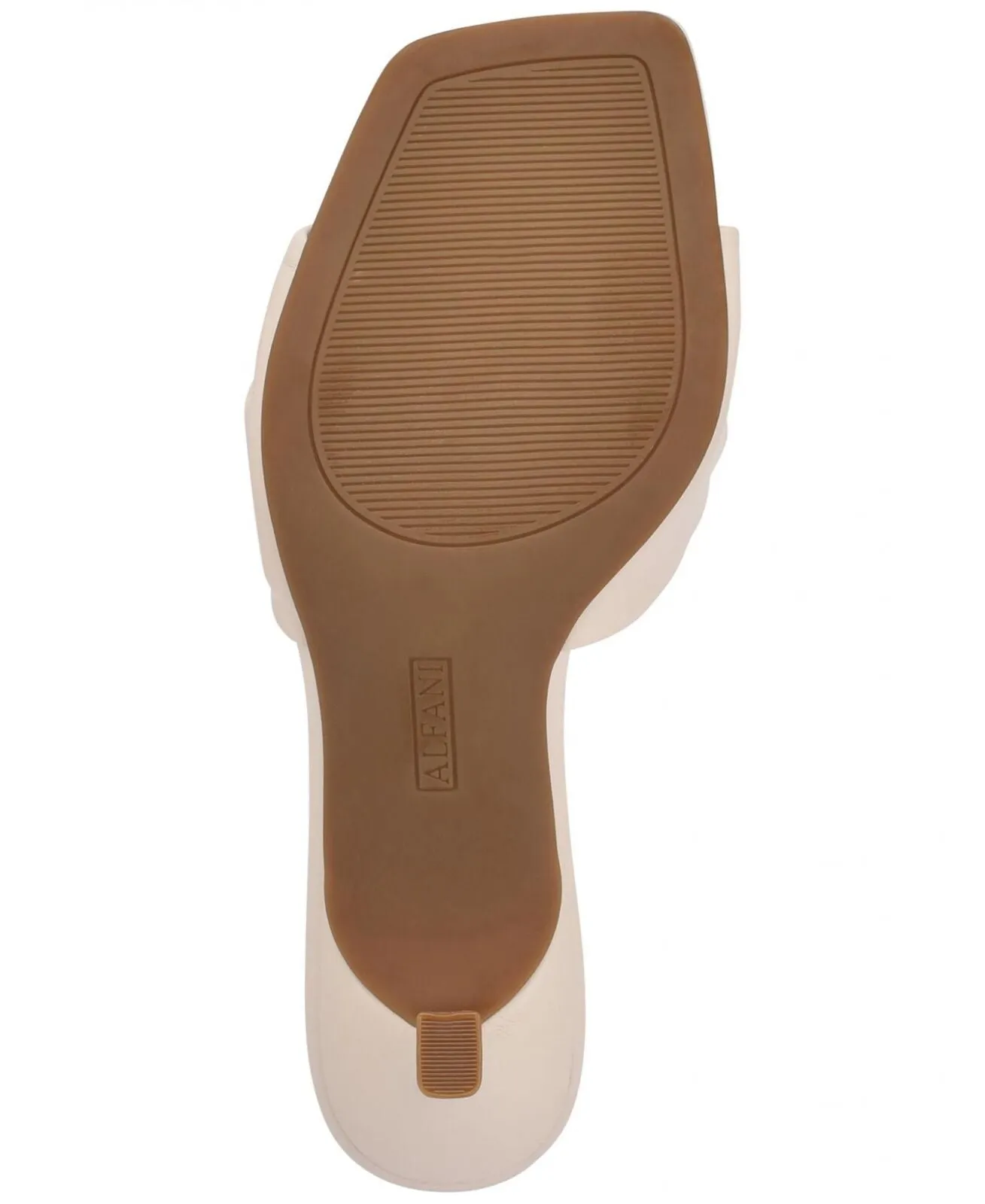 Alfani Womens Niah Knotted Slide Heeled Sandals 10014838600 White 9M