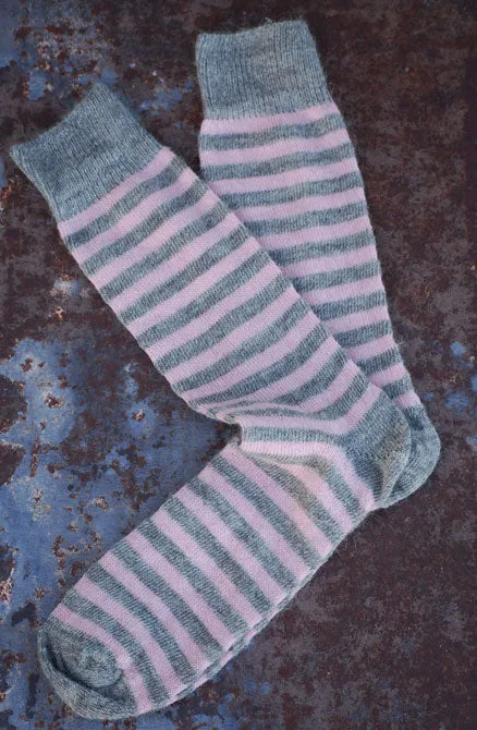 Alpaca Striped Everyday Socks