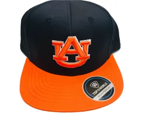 AUB Hat Navy/Orange AU Flat Bill