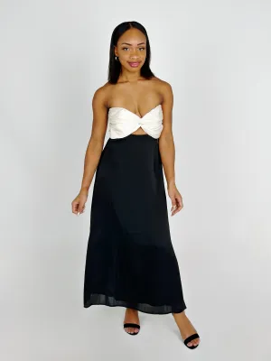 Black Block Midi Dress