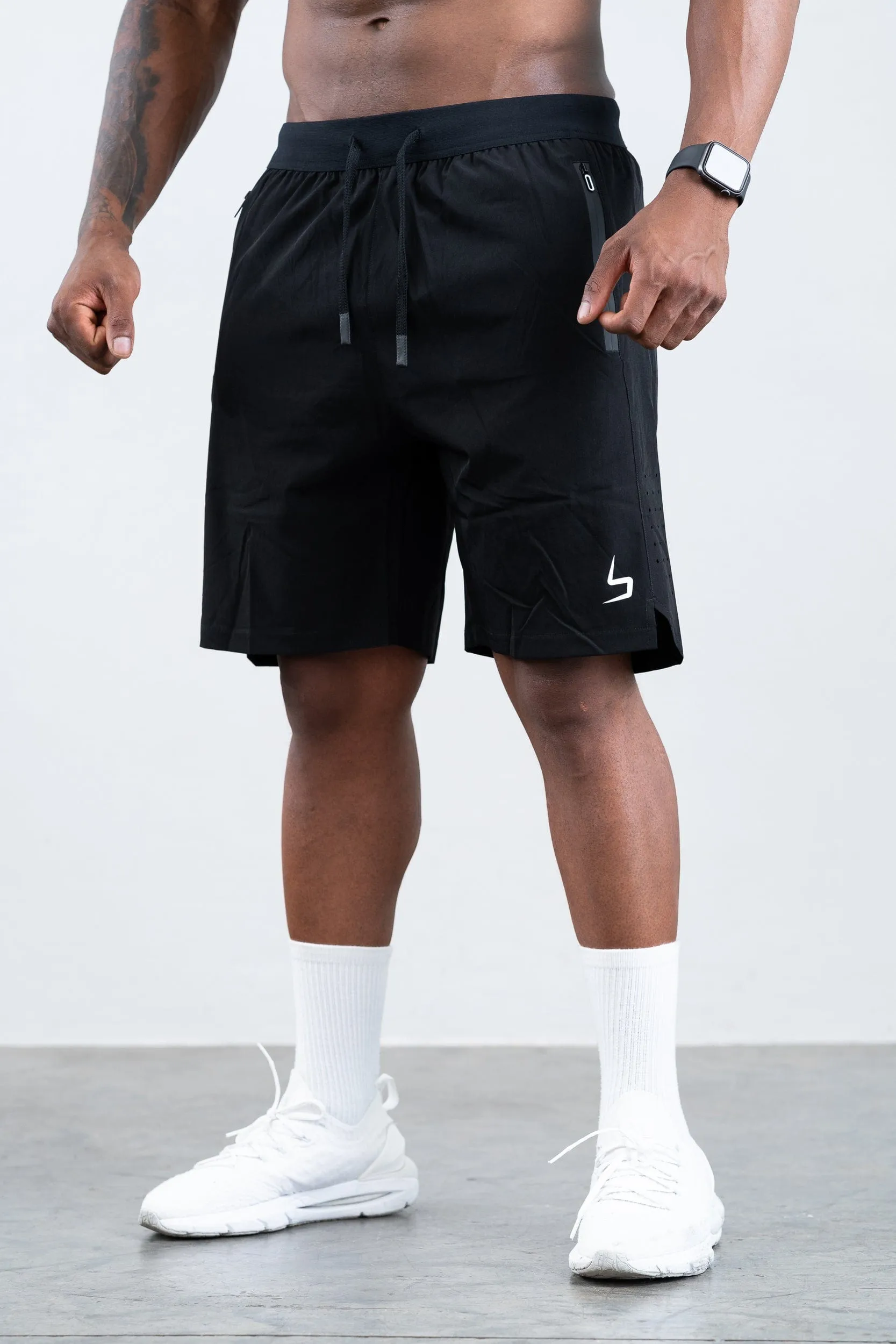 Black Pro Power Training Shorts
