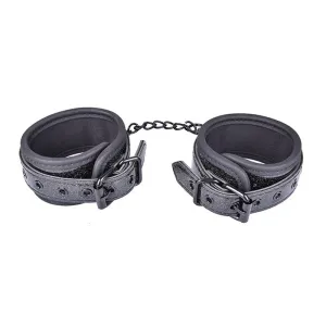BLACK SPARKLE  ANKLE CUFFS