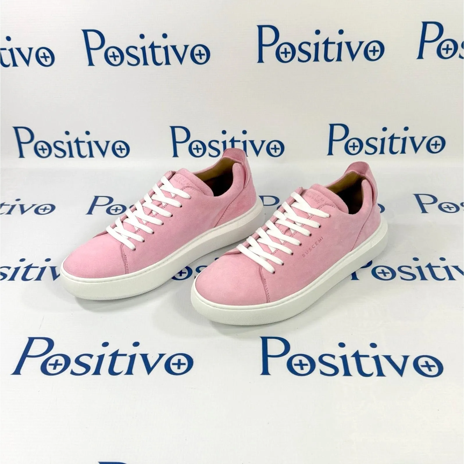 Buscemi Womens Uno Camoscio Confetto Leather Sneakers