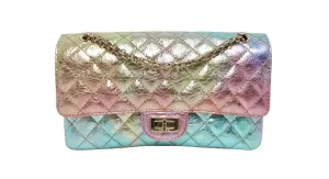 Chanel 2020 Rainbow Metallic Goatskin Small 2.55 Reissue Flap Bag