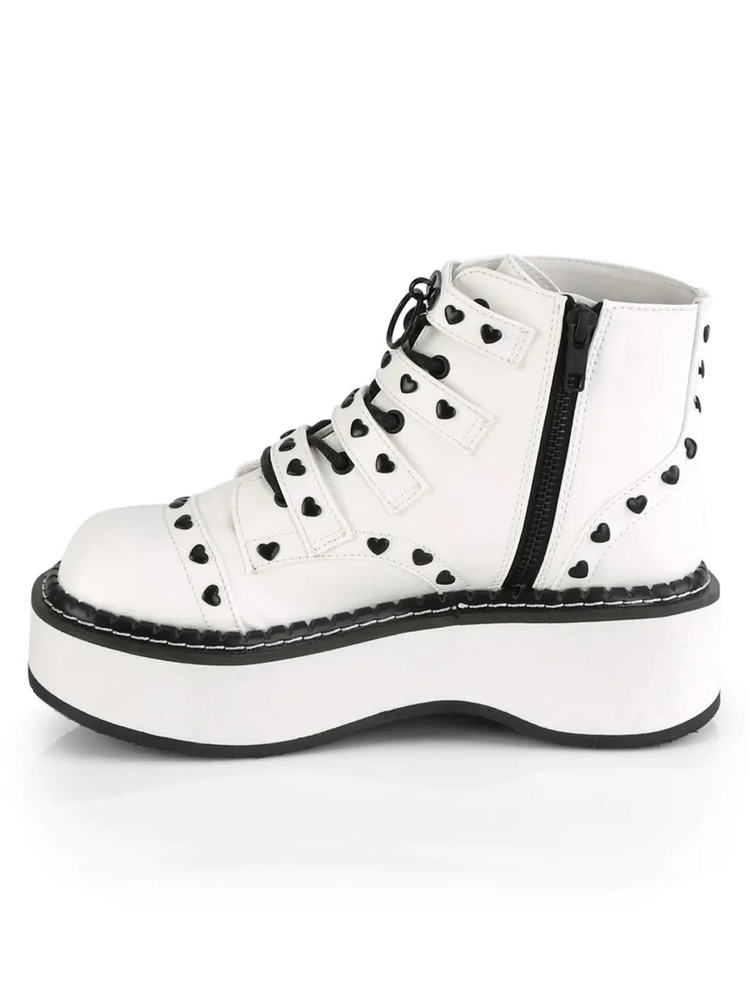 DEMONIA EMILY-315 - WHITE VEGAN LEATHER✰ PRE ORDER ✰