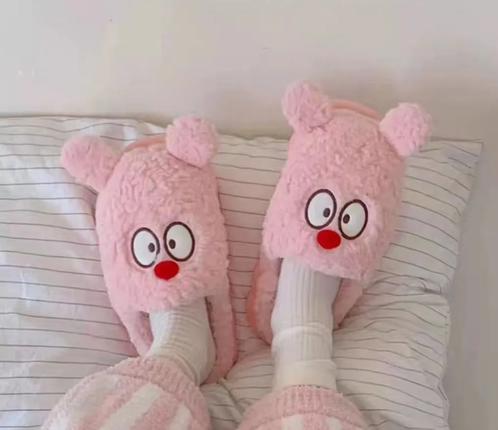 Dog Plush Winter Indoor Slipper