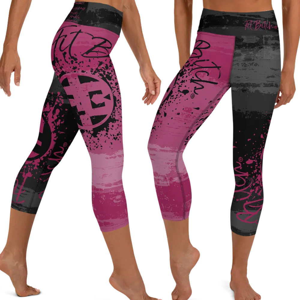 Fit Bitch - Yoga Capris - Yin Yang