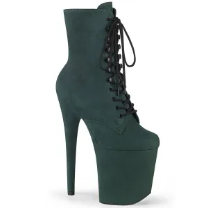 FLAMINGO-1020FS  Emerald Green Faux Suede/Emerald Green Faux Suede