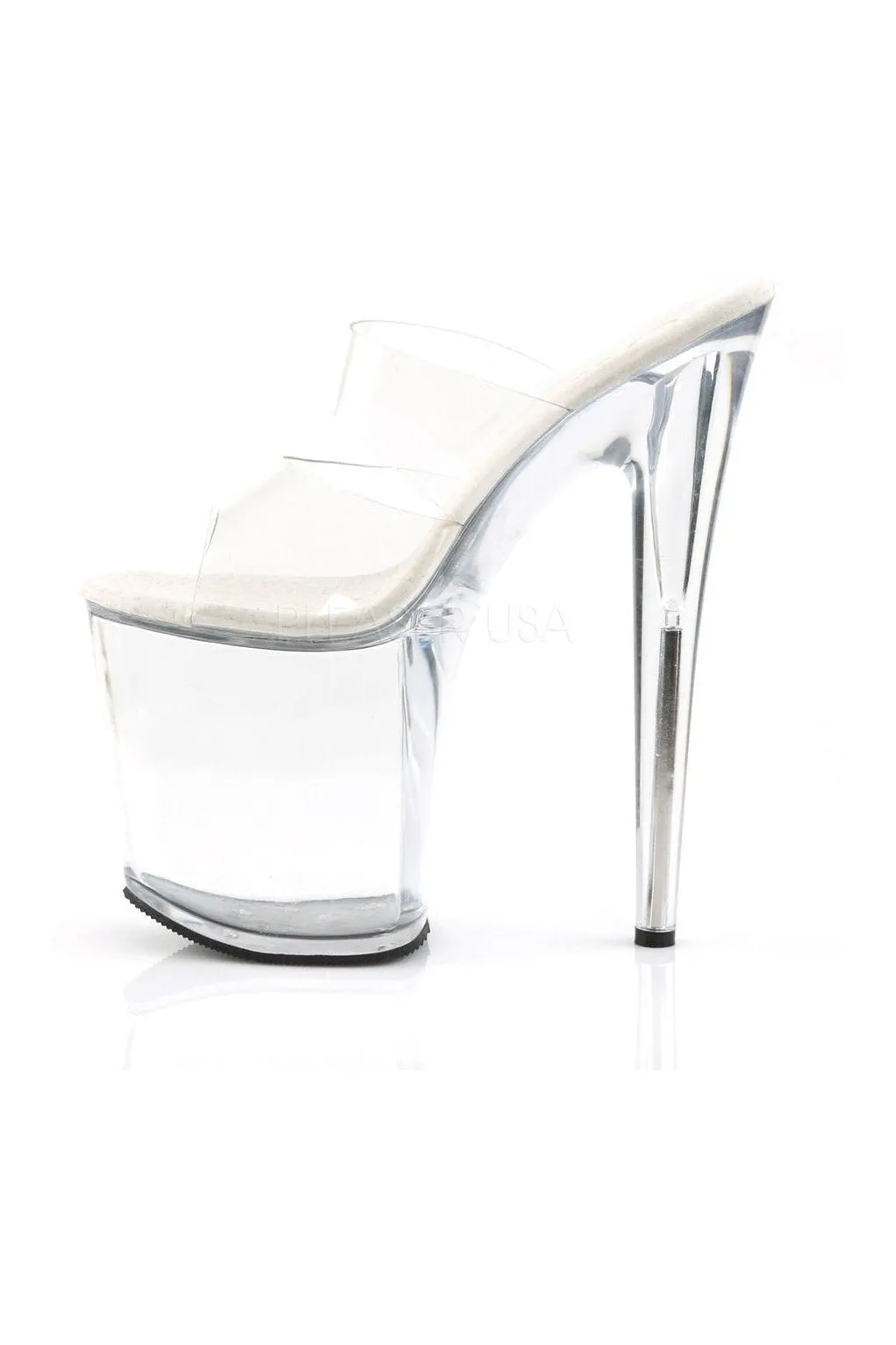 FLAMINGO-802 Platform Slide  | Clear Vinyl