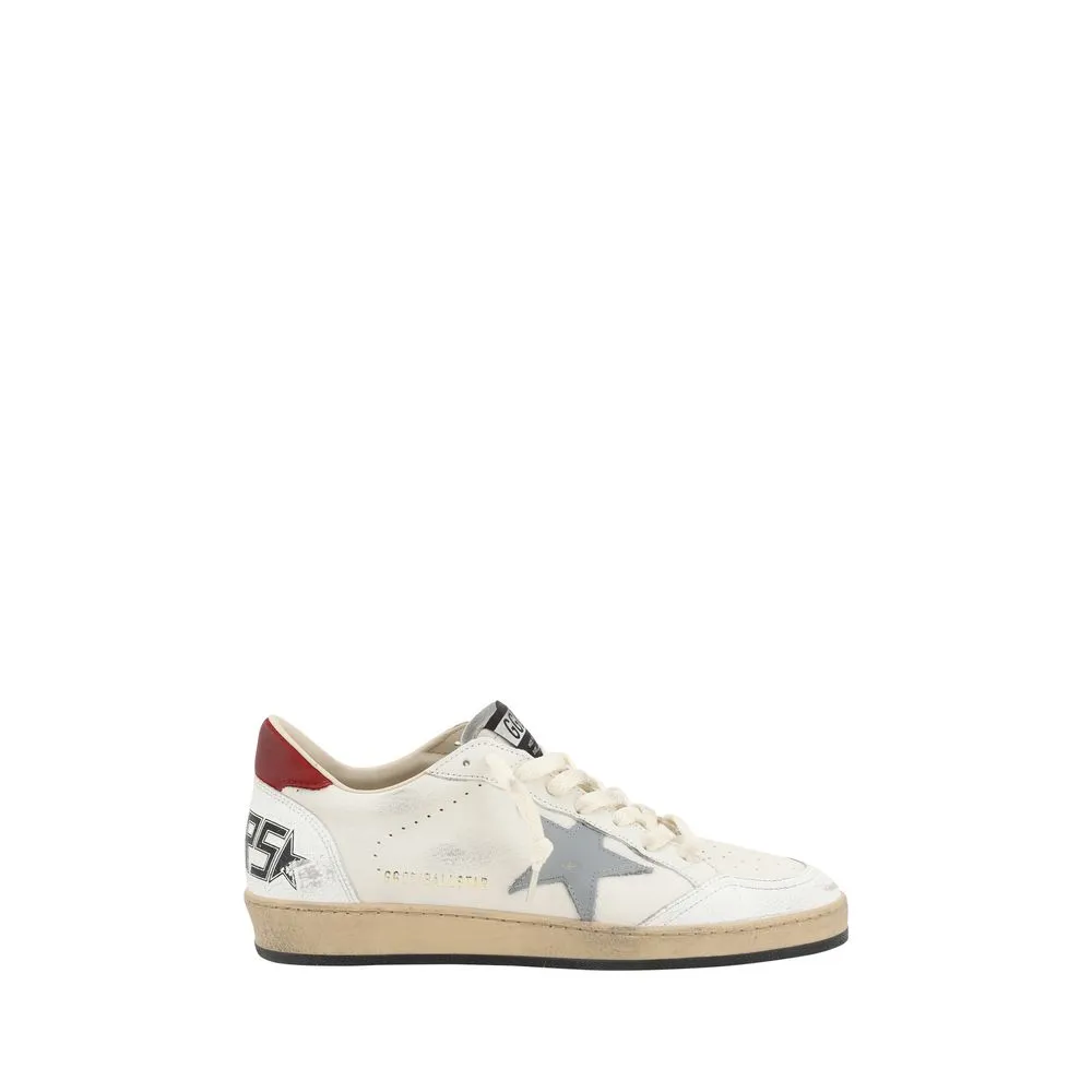 Golden Goose Ball Star Men Ivory Sneakers Leather Casual Trainer Shoes Sz EUR 40