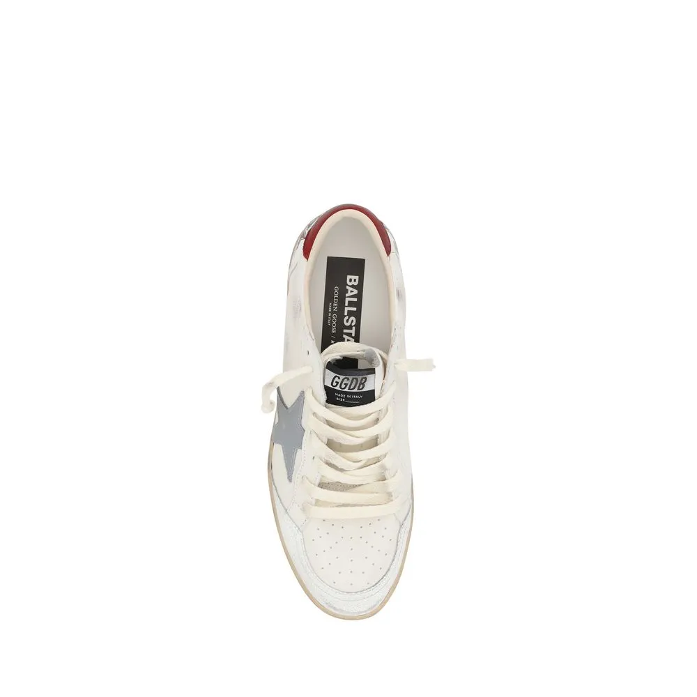 Golden Goose Ball Star Men Ivory Sneakers Leather Casual Trainer Shoes Sz EUR 40