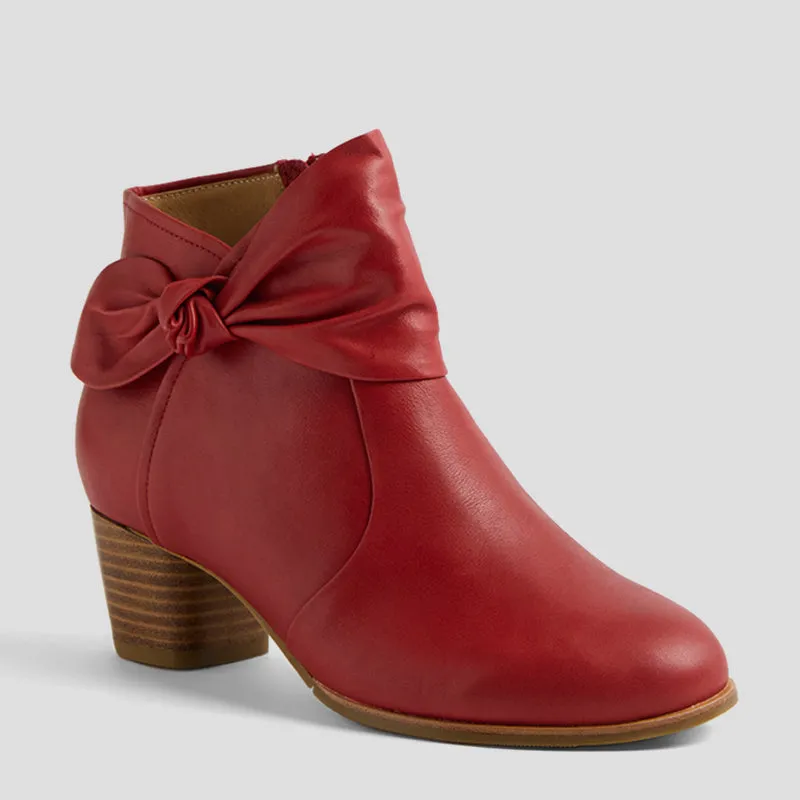 GROOVIE W - DARK RED LEATHER