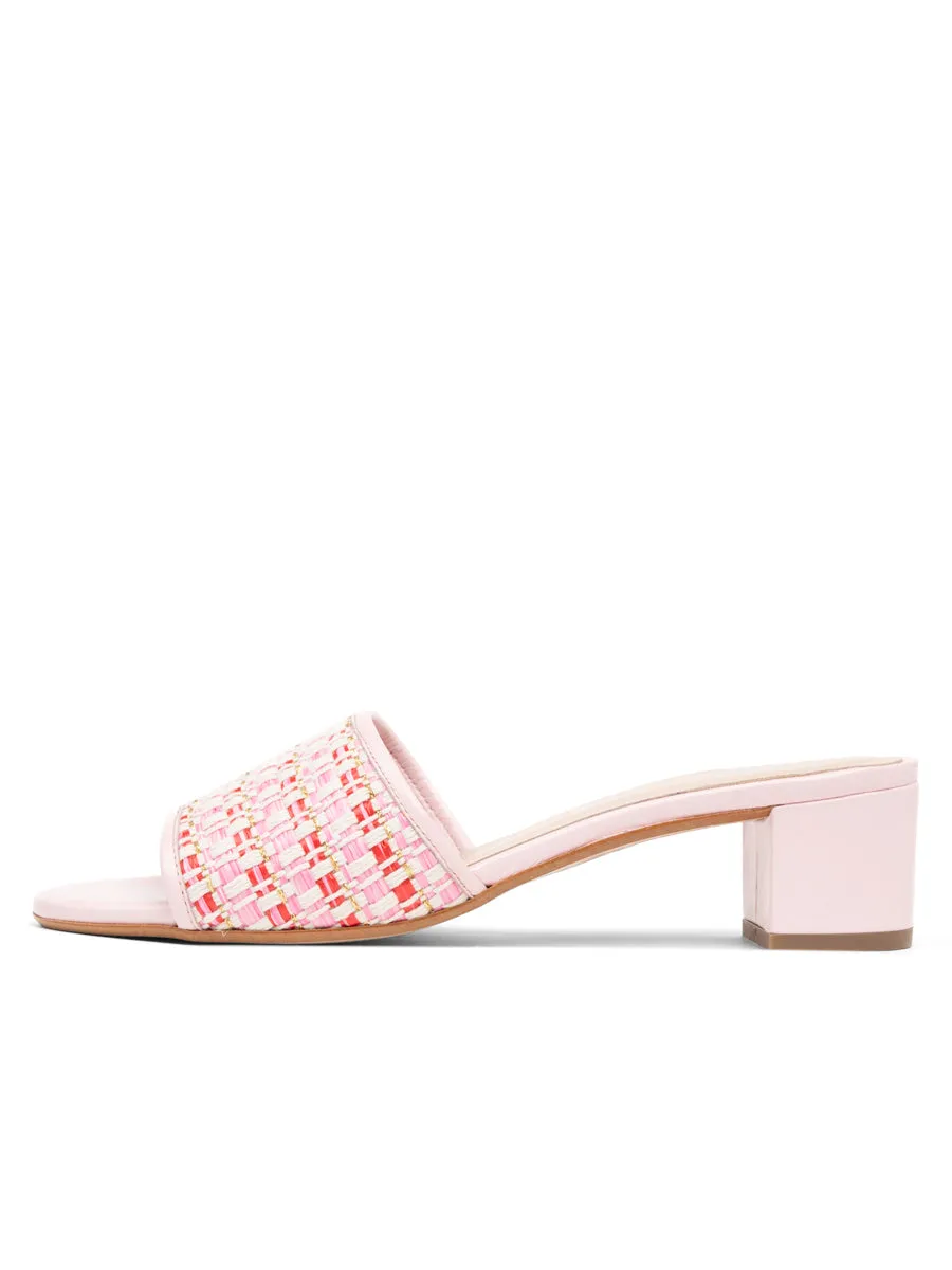 Harper Raffia Block Heel Sandal