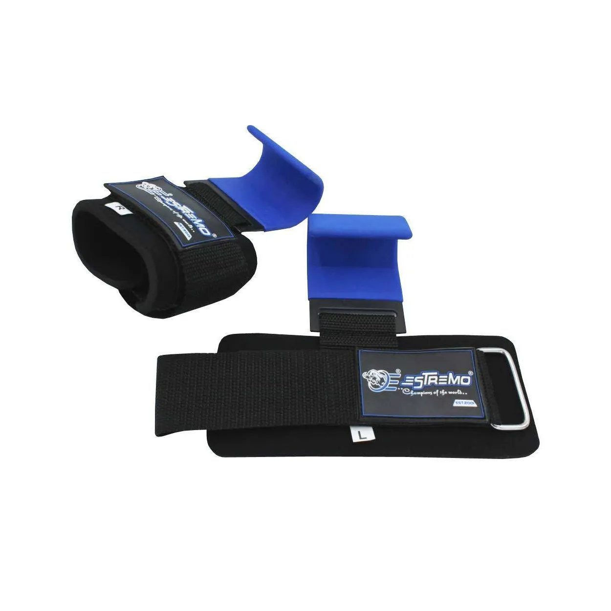 Heavy Duty Weightlifting Hooks - Blue