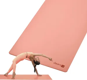 KEEP Yoga Mat- Premium 3mm Thick Travel Mat, Non Slip Anti-Tear Fitness Natural Rubber Mat for Hot Yoga, Pilates & Stretching Home Gym Workout