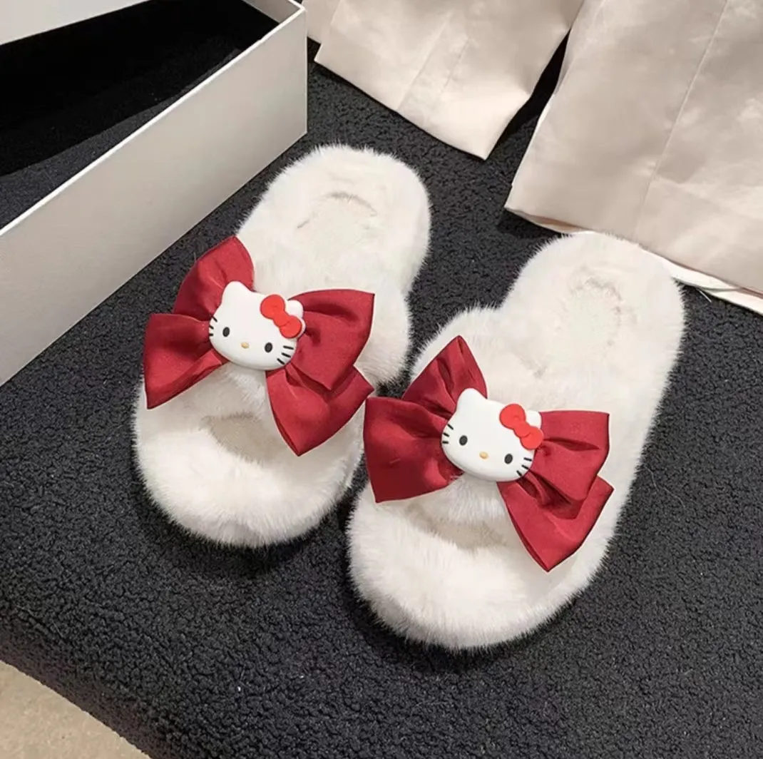 Kitty Plush Winter Indoor Slipper