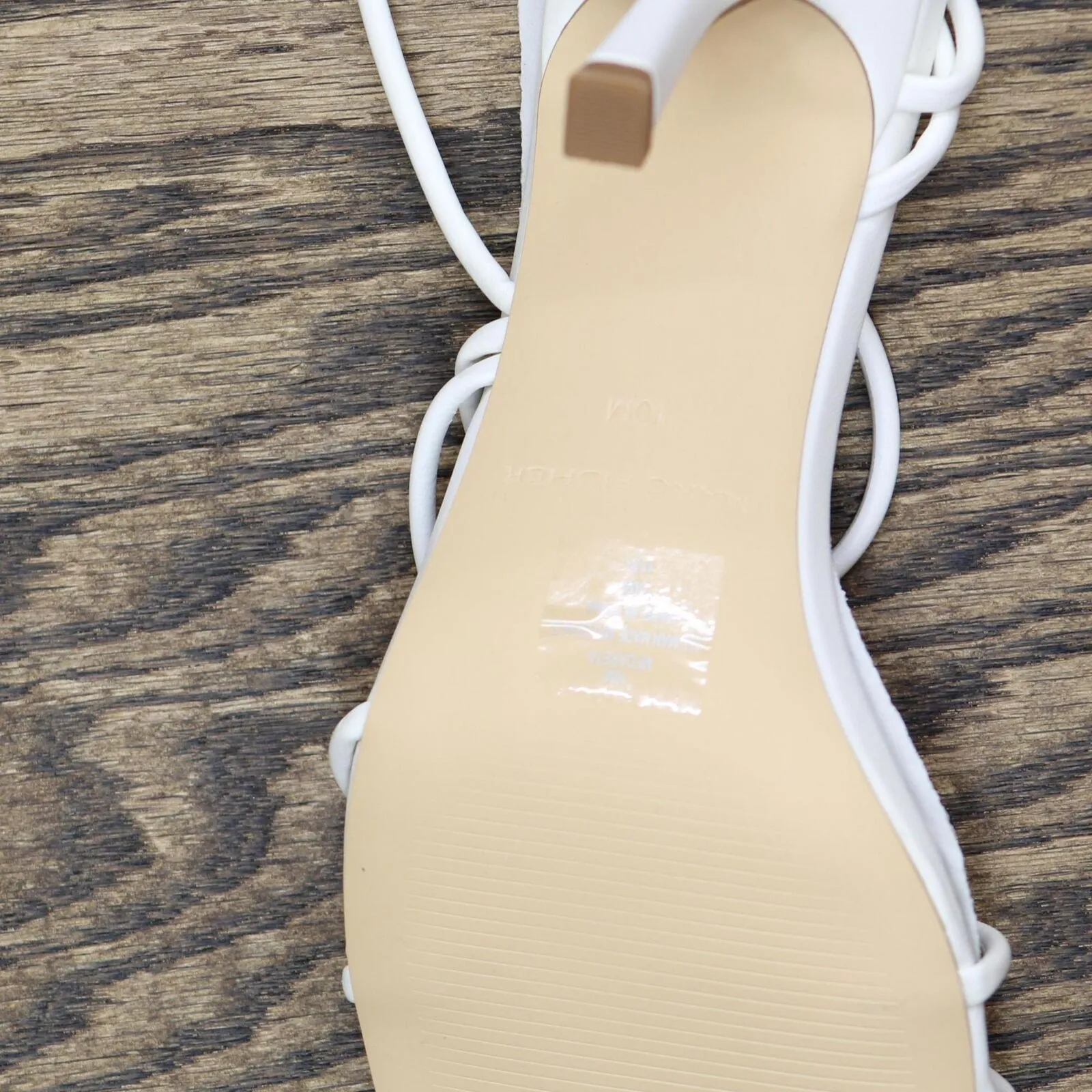 Marc Fisher  DARETA Heeled Sandal Amputee Replacement Left Shoe Only White 10M