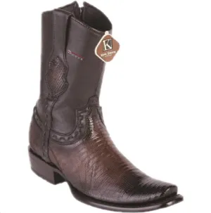 Men’s King Exotic Teju Lizard Ankle Boots Dubai Toe