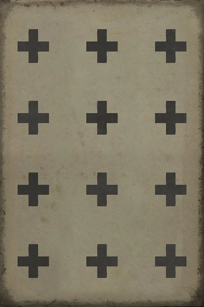 Pattern 24 "Milos" Vinyl Floorcloth - Spicher & Co.