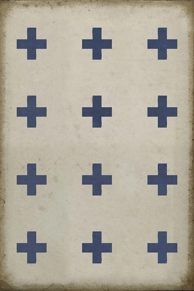 Pattern 24 "Skyros" Vinyl Floorcloth - Spicher & Co.