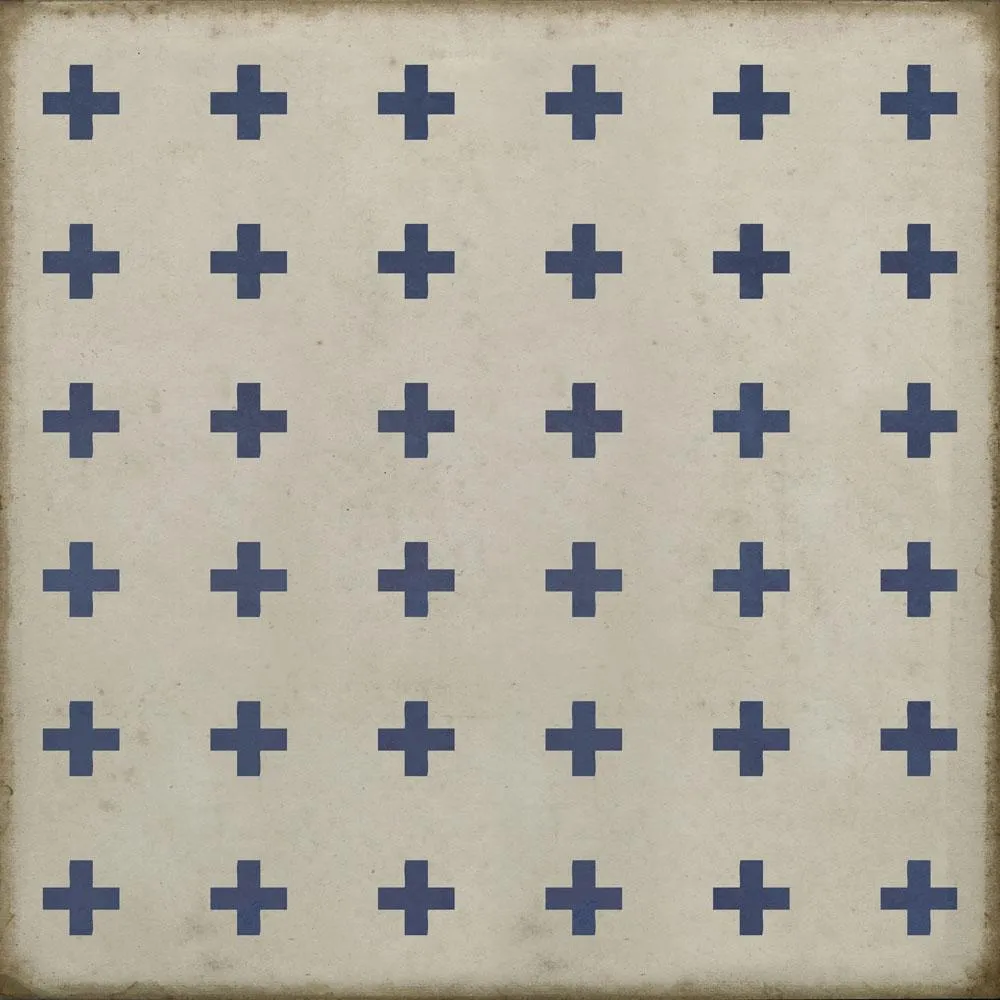 Pattern 24 "Skyros" Vinyl Floorcloth - Spicher & Co.