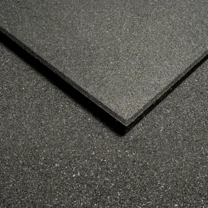 Premium Grade Rubber Gym Flooring  | BLACK [1m x 1m x 15mm]