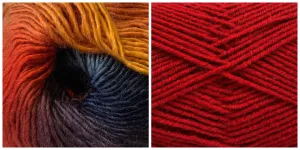 RED   FASCINATION -  Embossed Phoenix Vortex Shawl KIT