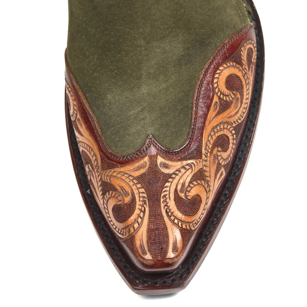 Saddle Ankle Zipper