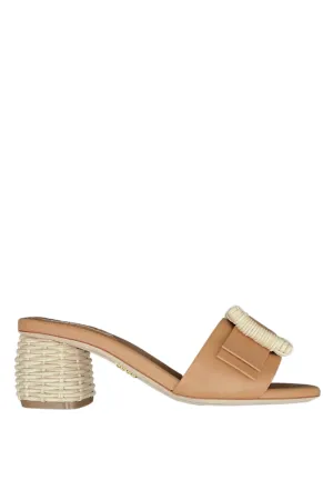 Sahara Leather Wicker Bonnie Sandals | Tan
