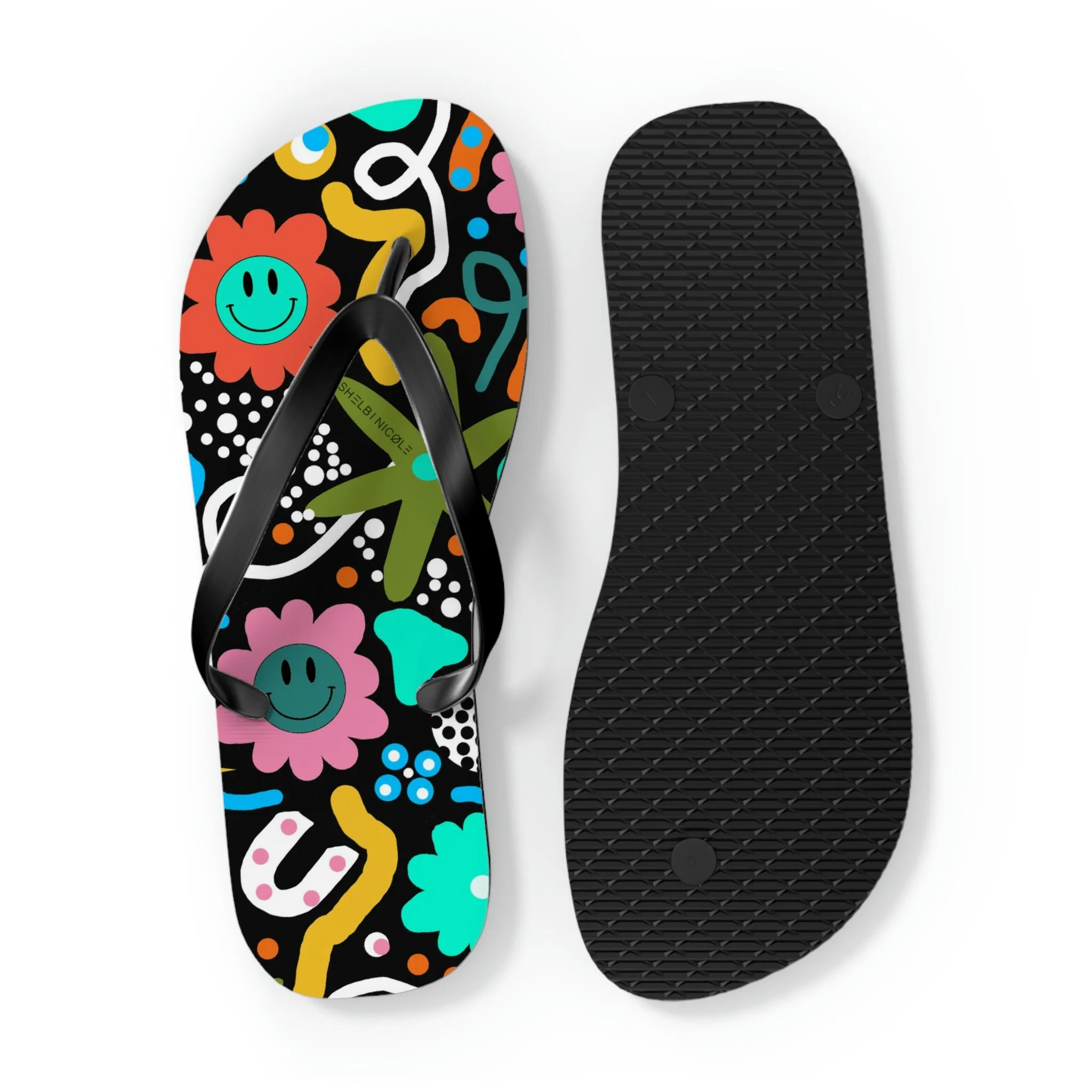Shelbi Nicole Smiley Flip Flops