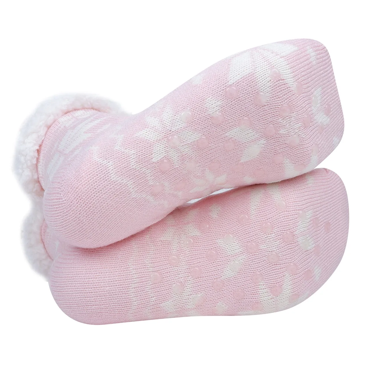 Sherpa Slipper Socks – Thick Fleece Warmth with Anti-Slip Soles