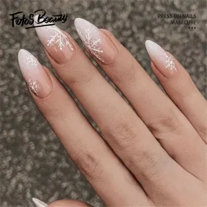 Stiletto Gradual Snowflake White
