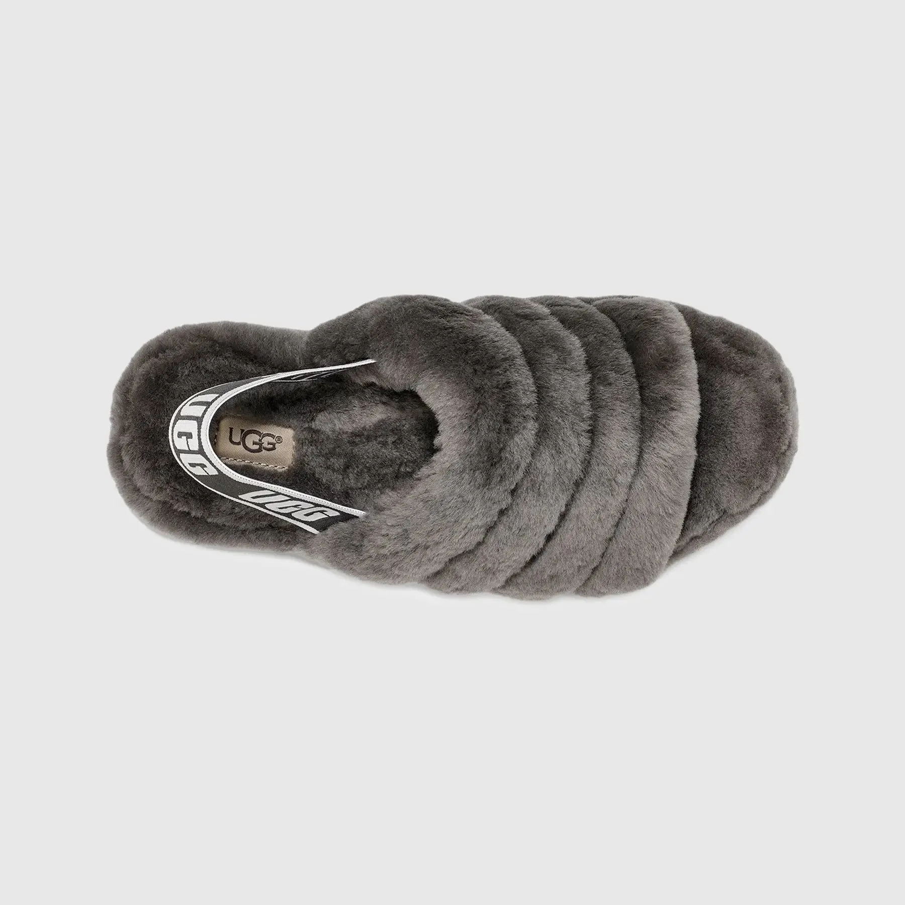 Ugg Fluff Yeah Slide Natural Charcoal 1095119