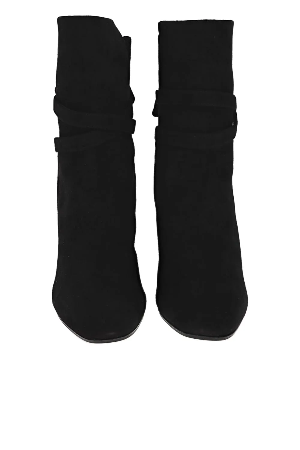 Very Bow Tie Black Suede Bootie