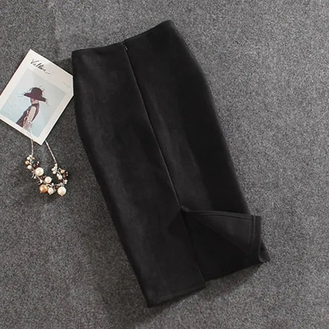 Vintage Suede Skirt