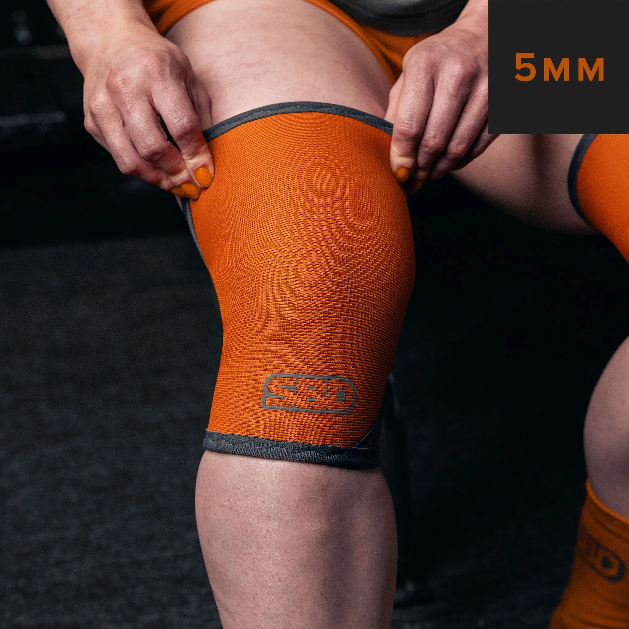 Weightlifting Knee Sleeves 5mm Forge limited edition Orange